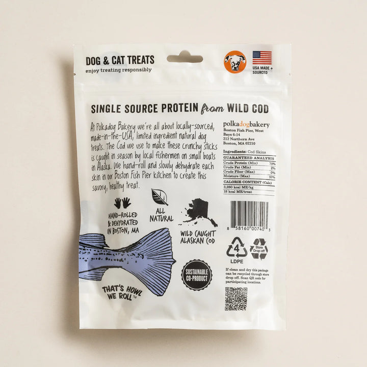 Polka Dog - Cod Skin Jerky 2oz