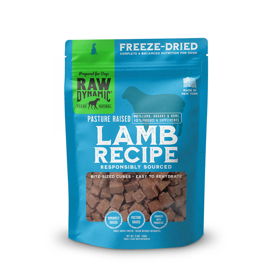 Raw Dynamic: Freeze-Dried Dog Food - Lamb 14oz