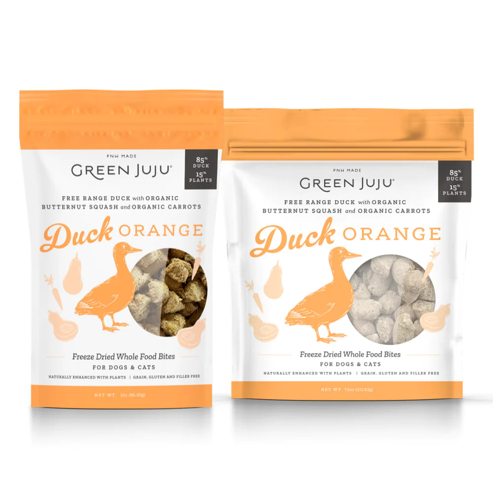 Green Juju - Freeze Dried Duck Treats 3oz