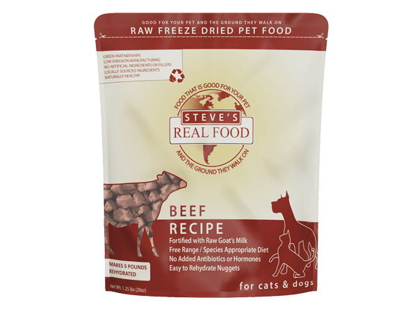 Steve's Real Food: Freeze-Dried Dog Food - Beef 20oz