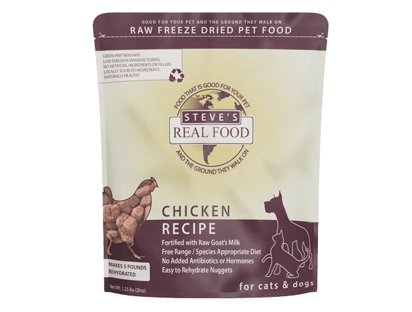Steve's Real Food: Freeze-Dried Dog Food - Chicken 20oz