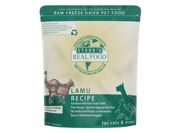 Steve's Real Food: Freeze-Dried Dog Food - Lamu 20oz