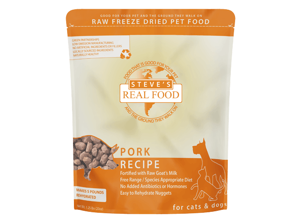 Steve's Real Food: Freeze-Dried Dog Food - Pork 20oz