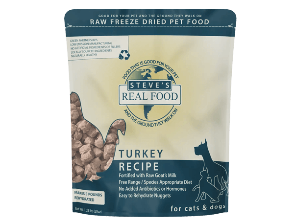 Steve's Real Food: Freeze-Dried Dog Food - Turkey 20oz