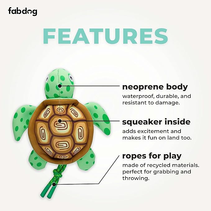 Floatie Turtle Dog Toy
