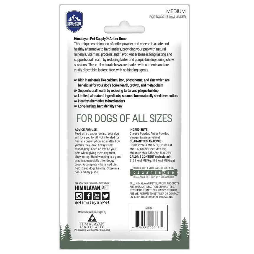 Himalayan - Antler & Cheese Bone Chew