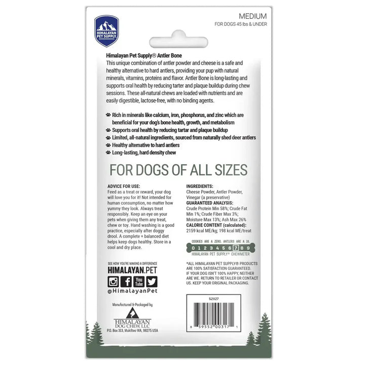 Himalayan - Antler & Cheese Bone Chew