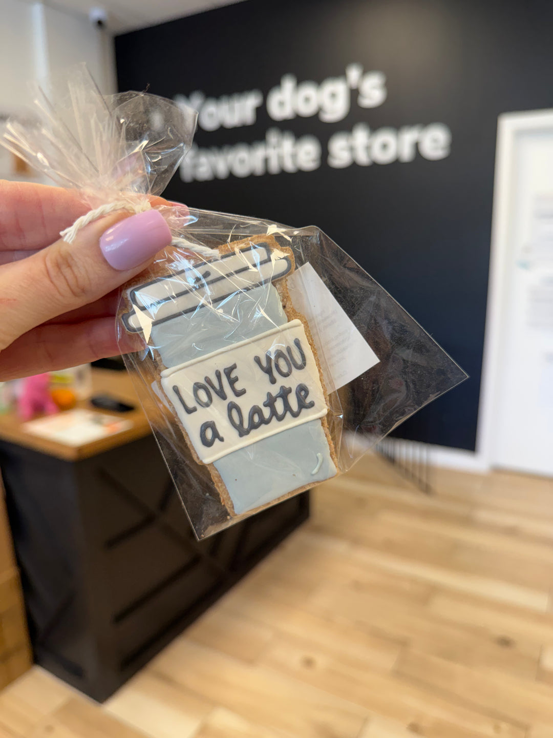 Bakery Table: I Love You A Latte (Single Cookie)