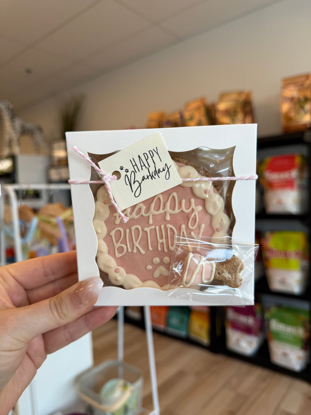 Bakery Table: Doggy Birthday Cake (Pink)