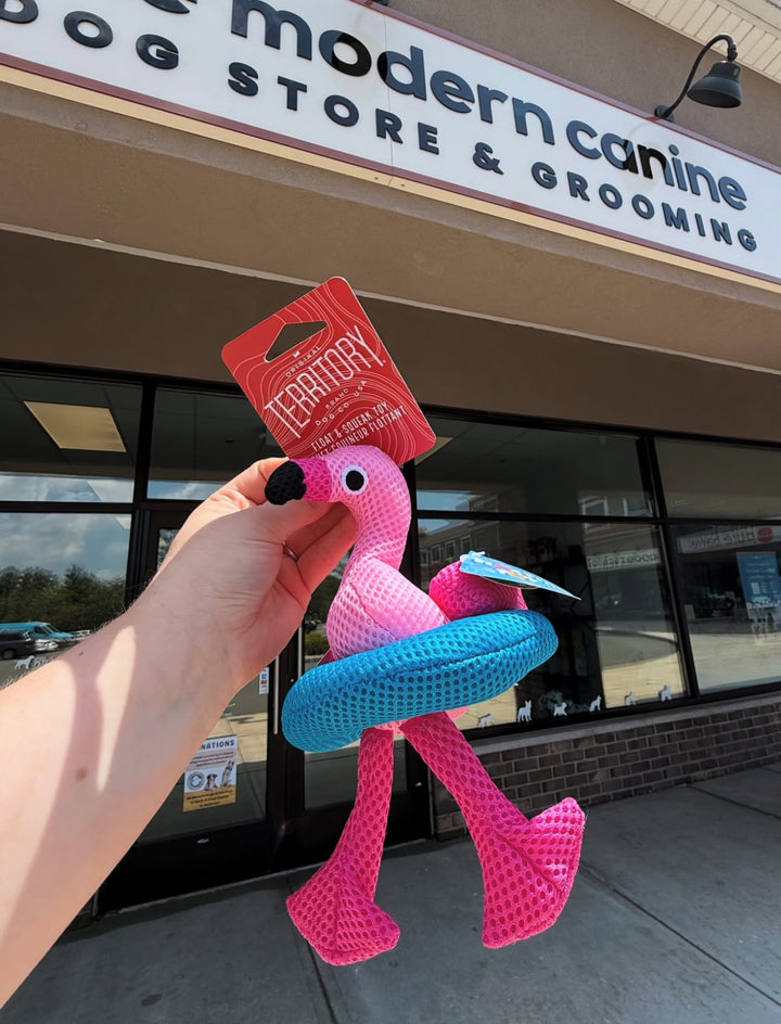 Dog Toy: Floatie Flamingo