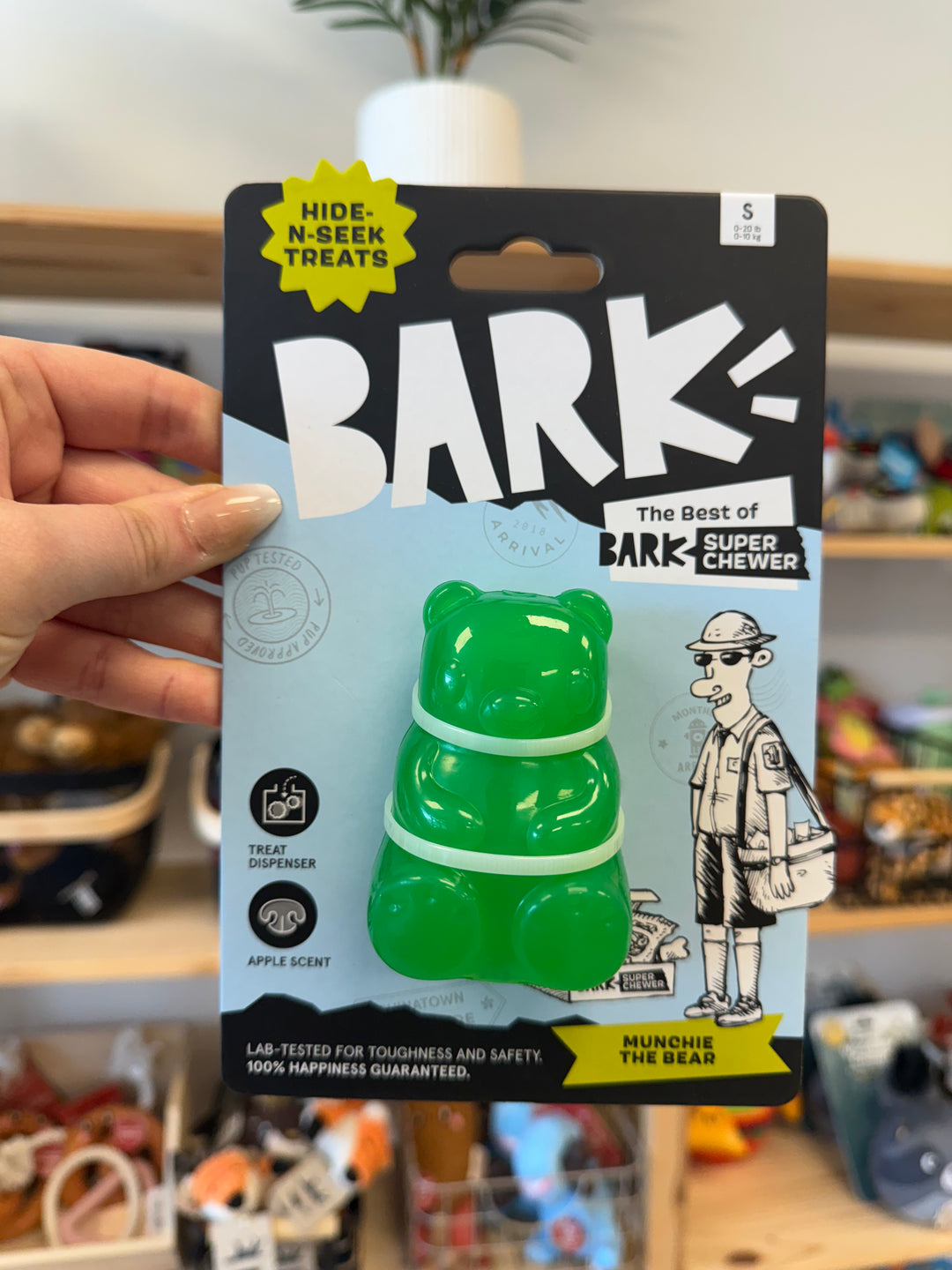 Dog Toy: BARK - Super Chewer Munchie The Bear