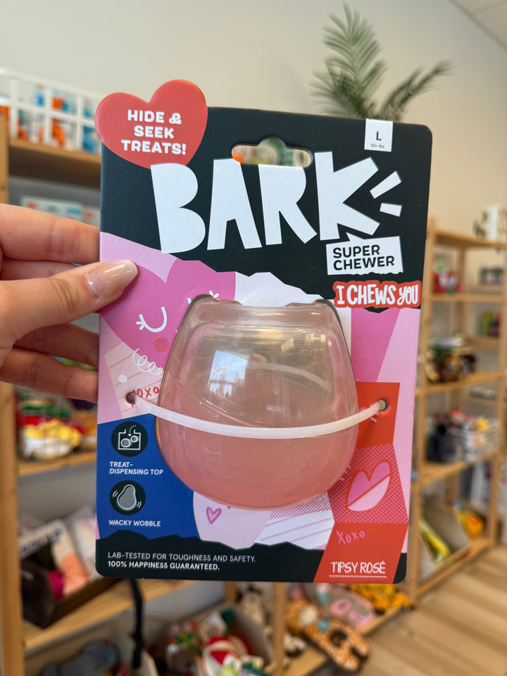 Dog Toy: BARK - Super Chewer Tipsy Rosé