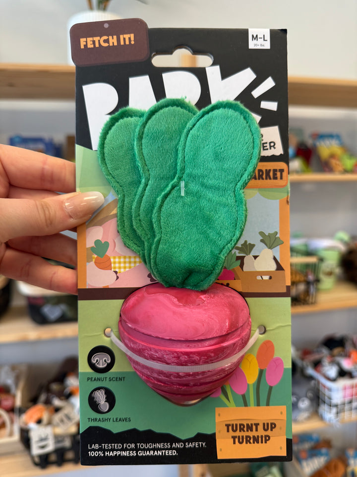 Dog Toy: Bark Turnt Up Turnip Super Chewer