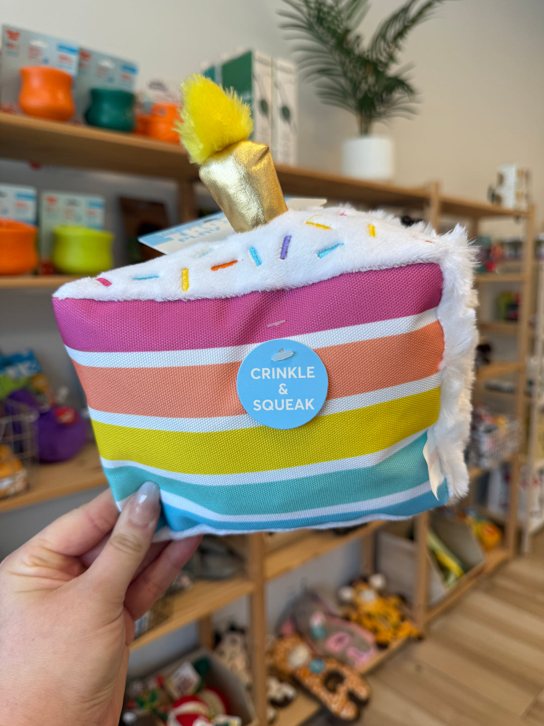 Dog Toy: Birthday Cake Plush