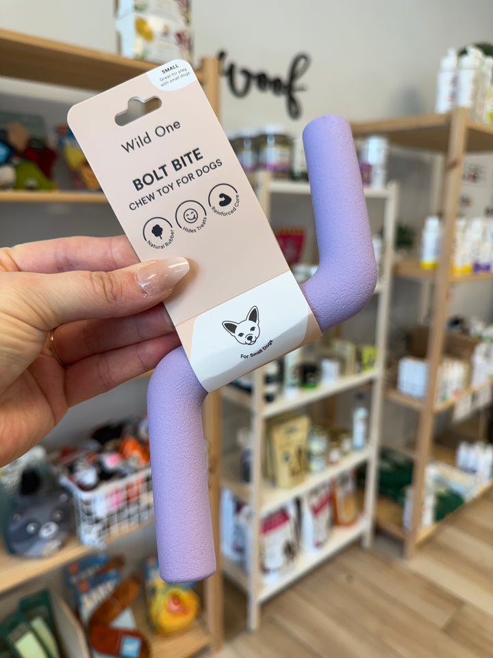 Dog Toy: Bolt Bite Chew Toy: Small Lilac