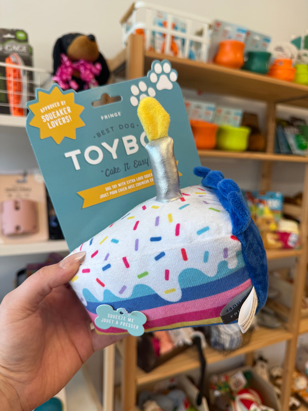 Dog Toy: Cake It Easy Plush