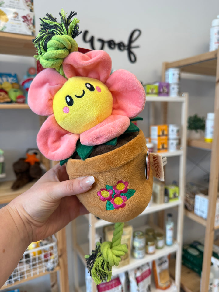 Dog Toy: Flower Treat & Tug Toy
