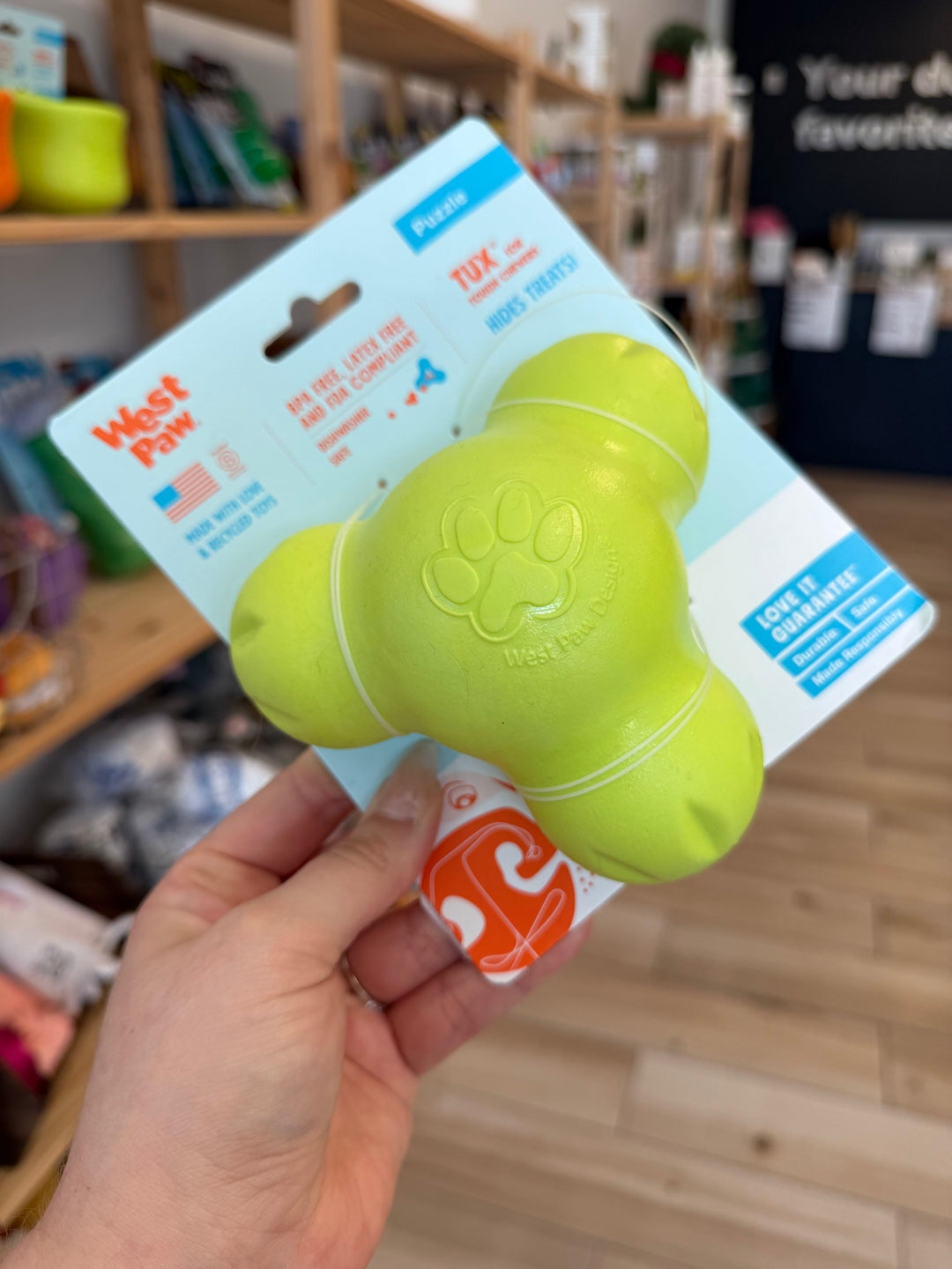 Dog Toy: Large TUX Treat Toy