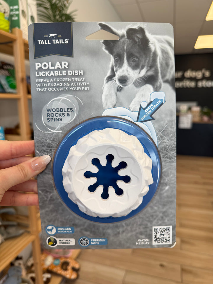 Dog Toy: Rubber Polar Freezable Enrichment Toy