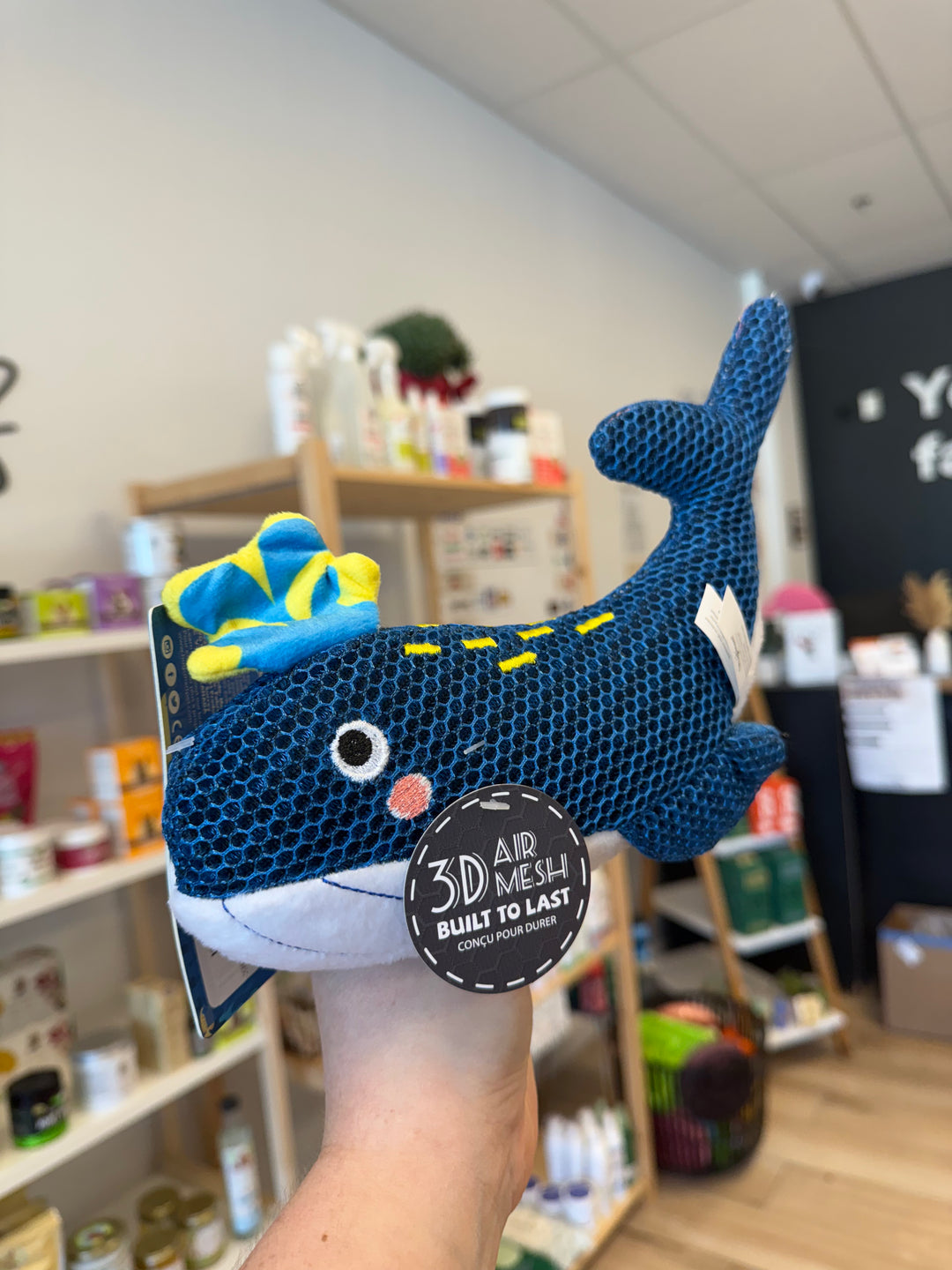 Dog Toy: Whale Plush