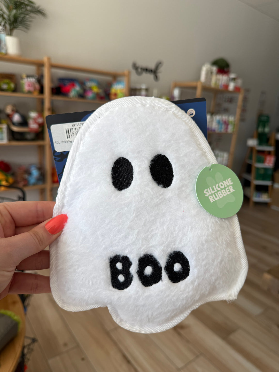 Dog Toy: Silicone Ghost Rubber Toy