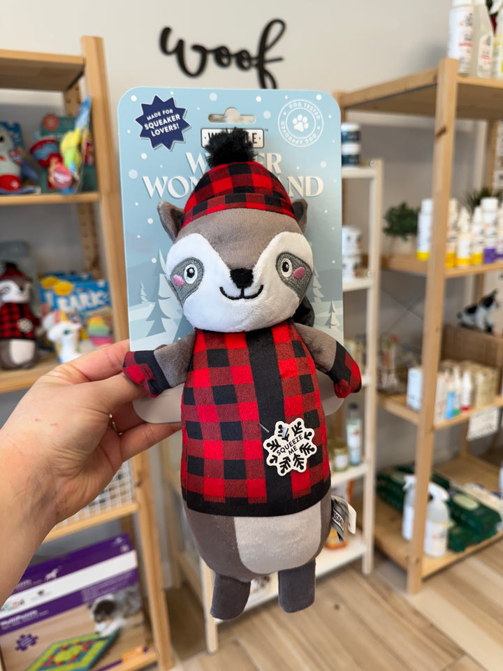 Dog Toy: Brrring On The Snow Plush Dog Toy
