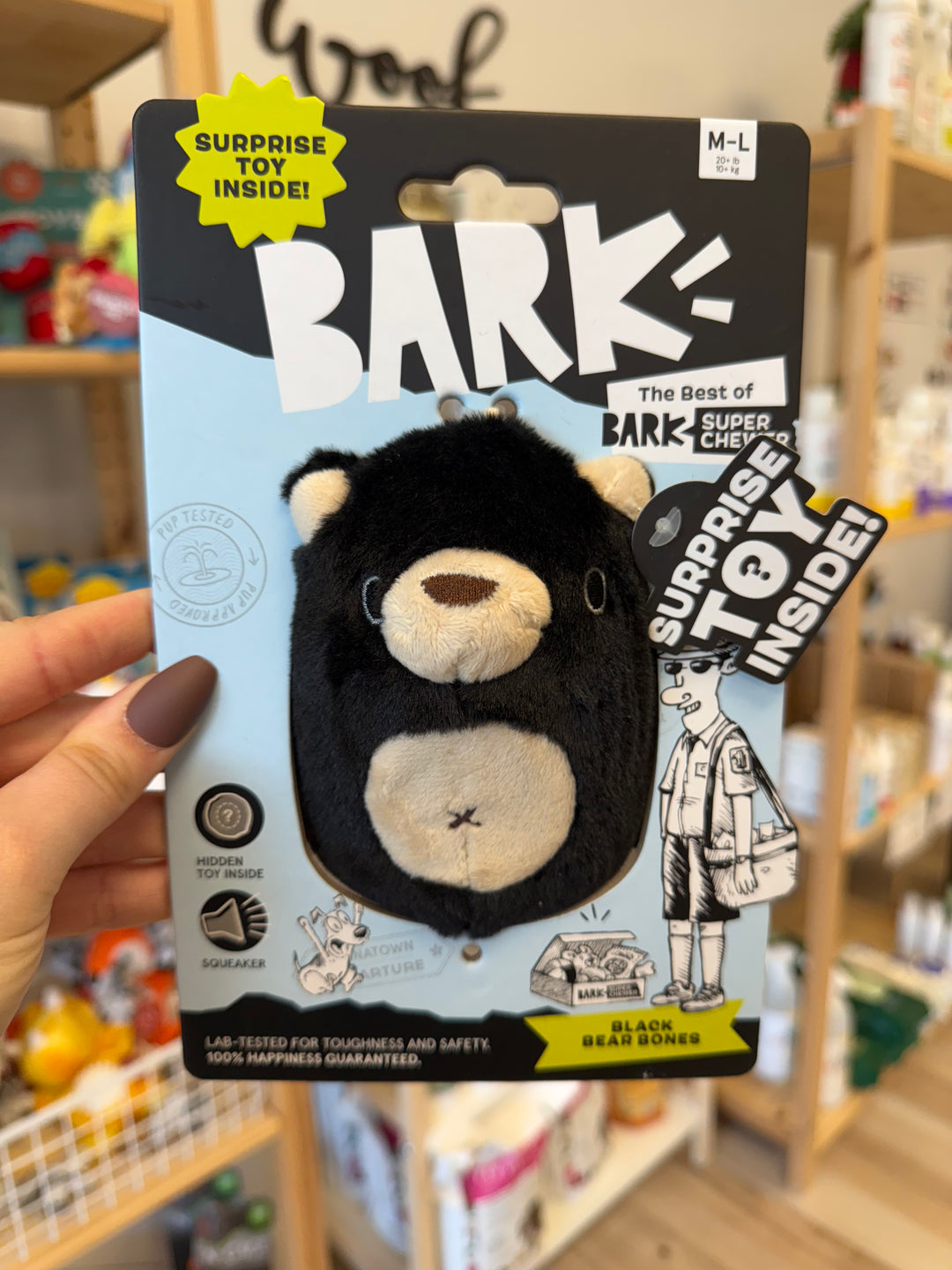 Dog Toy: BARK Black Bear Super Chewer
