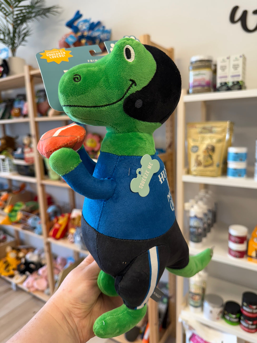 Dog Toy: Hustle, Hit, Never Quit Plush