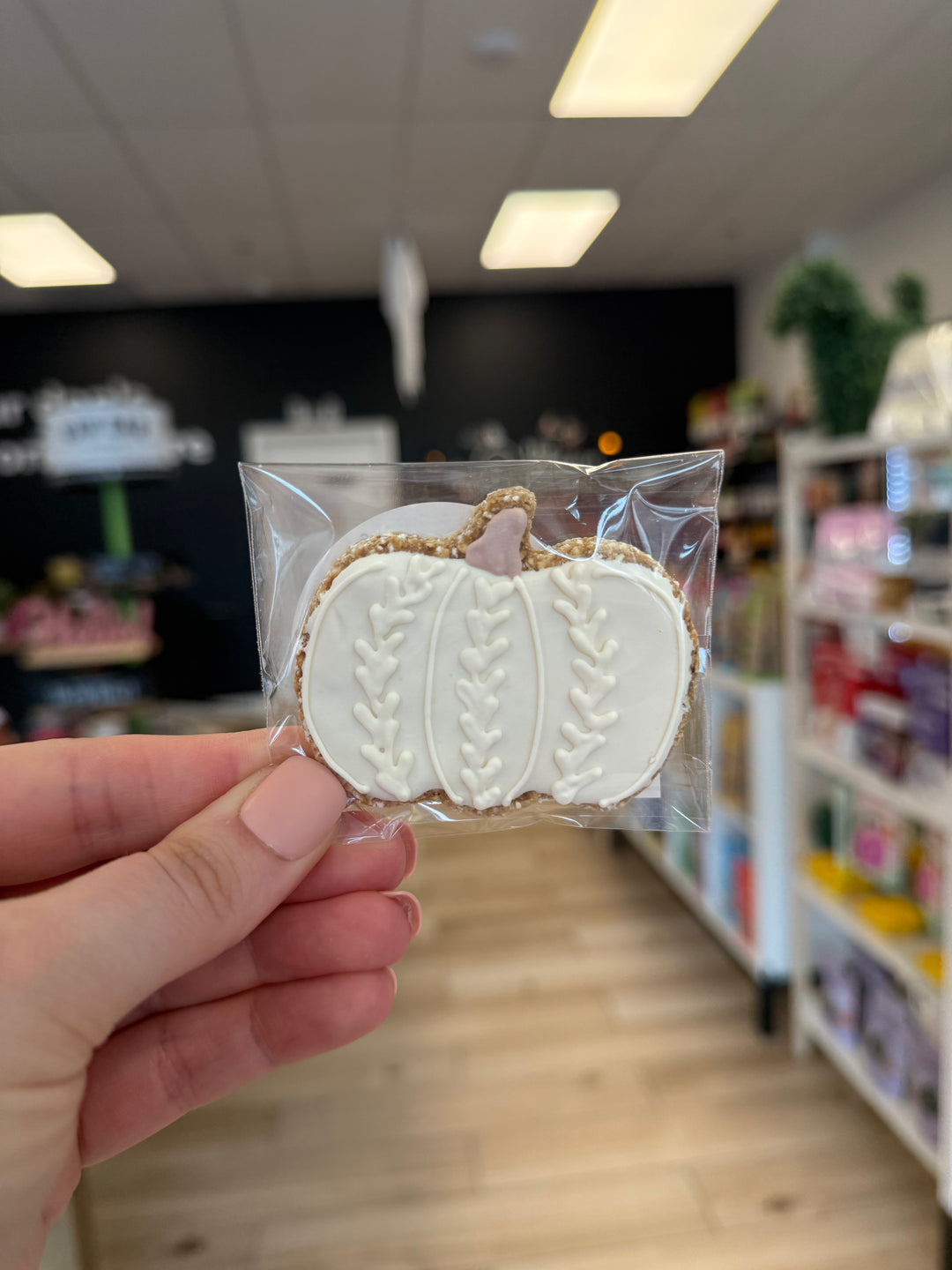 Bakery Table: Single Cookie - White Pumpkin