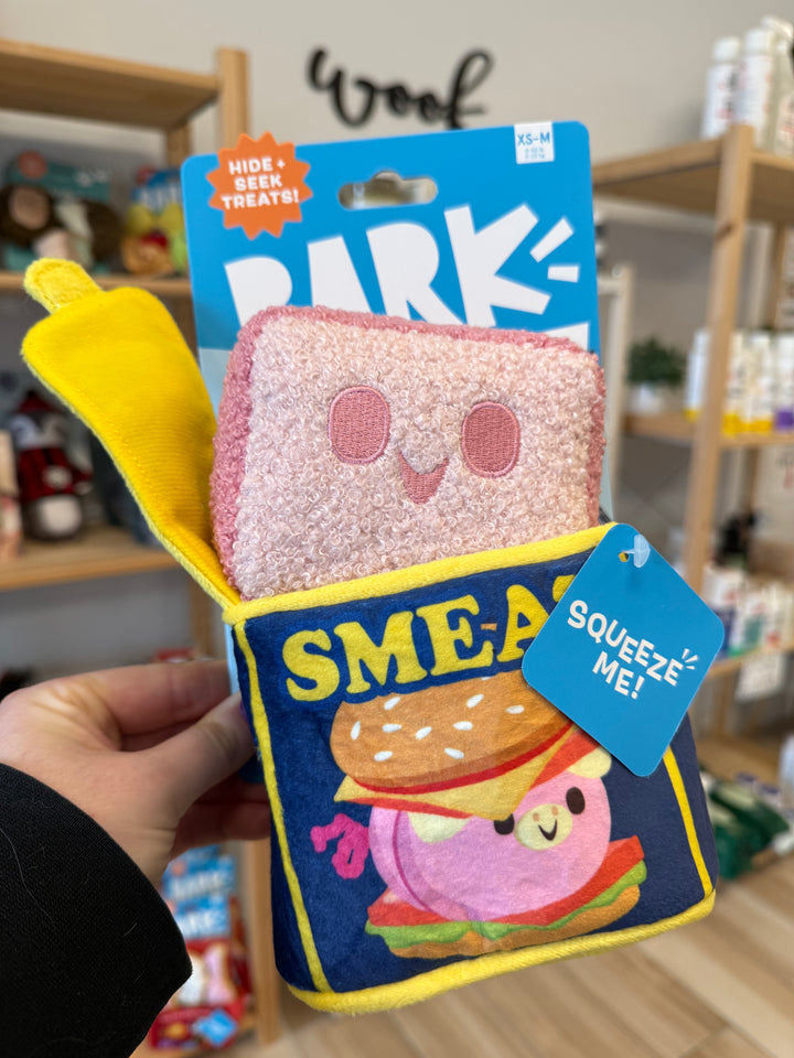 Dog Toy: BARK Canned Smeat Plush