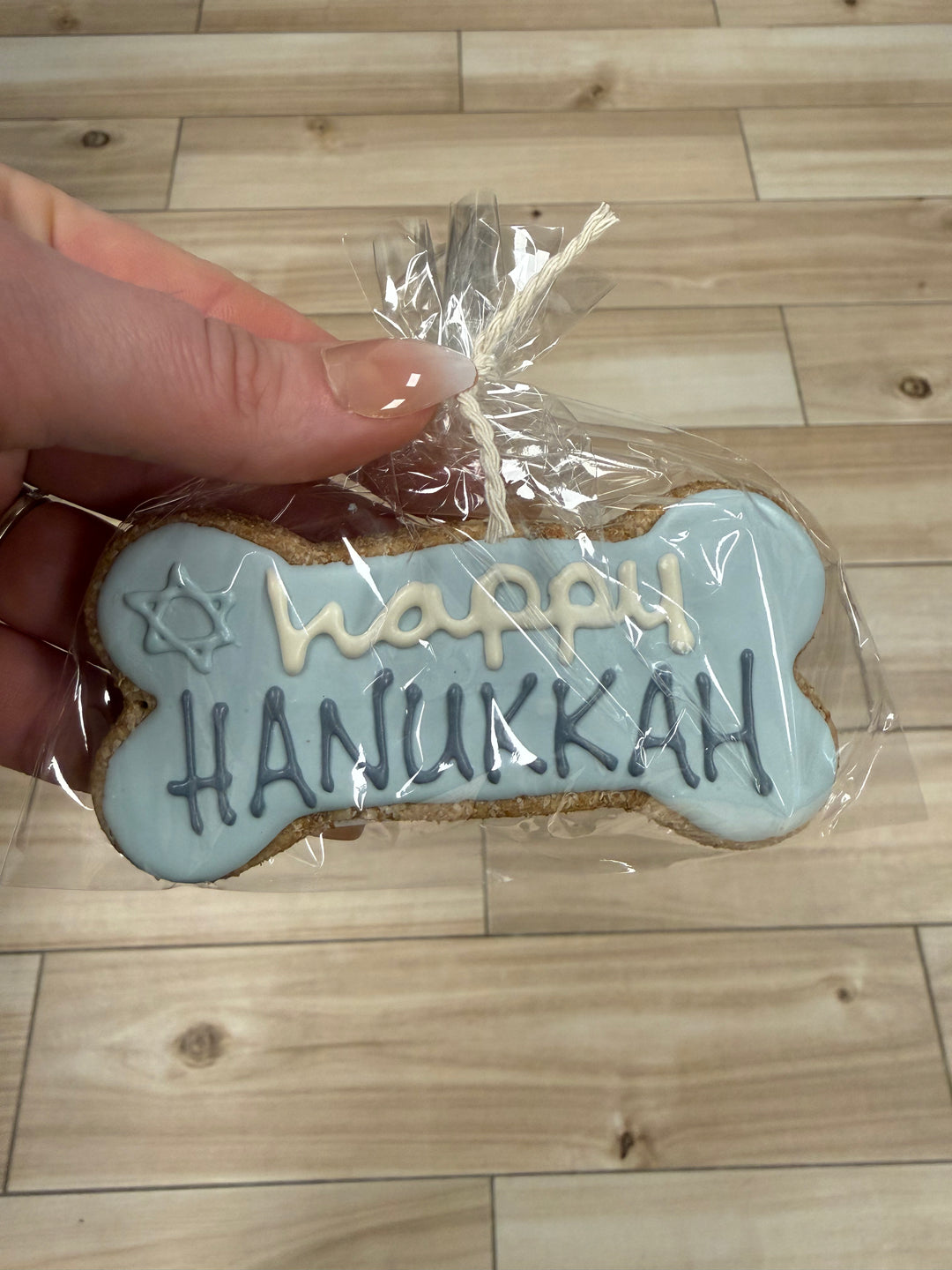 Bakery Table: Single Cookie - Happy Hanukkah