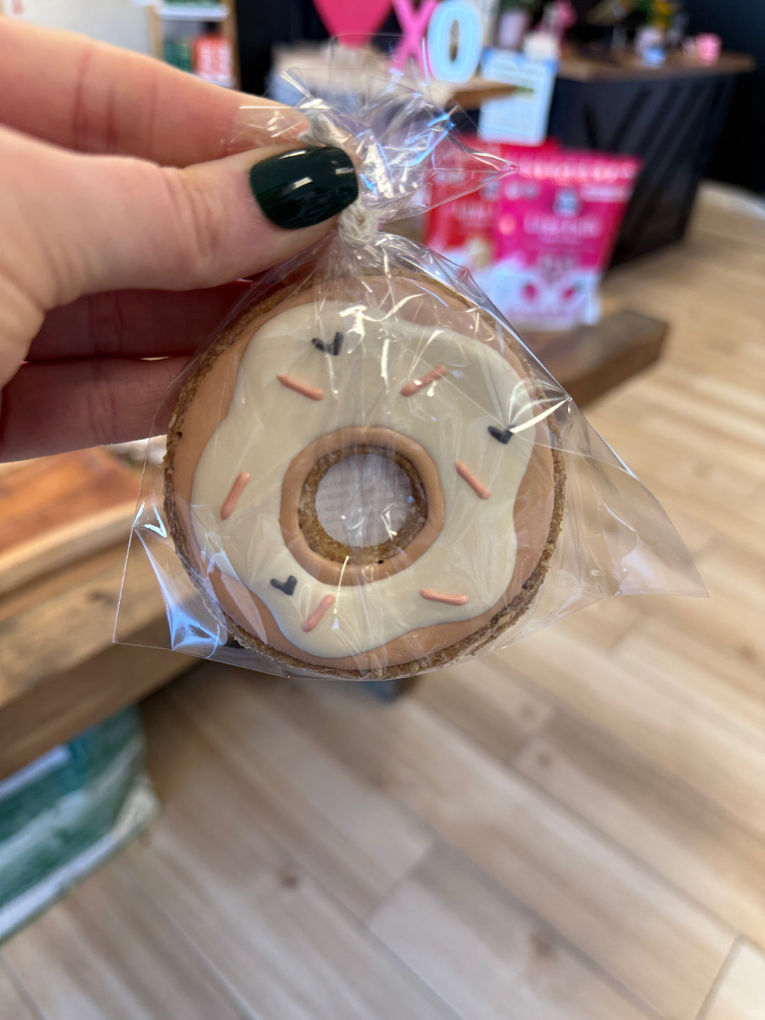 Bakery Table: Single Cookie - Pink Sprinkle Donut