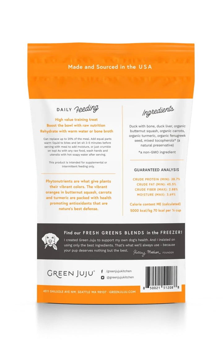 Green Juju - Duck Orange Dog Treats 3oz