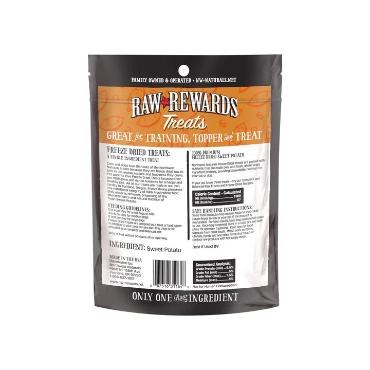 Northwest Naturals - Freeze-Dried Sweet Potato Dog Treats 2oz