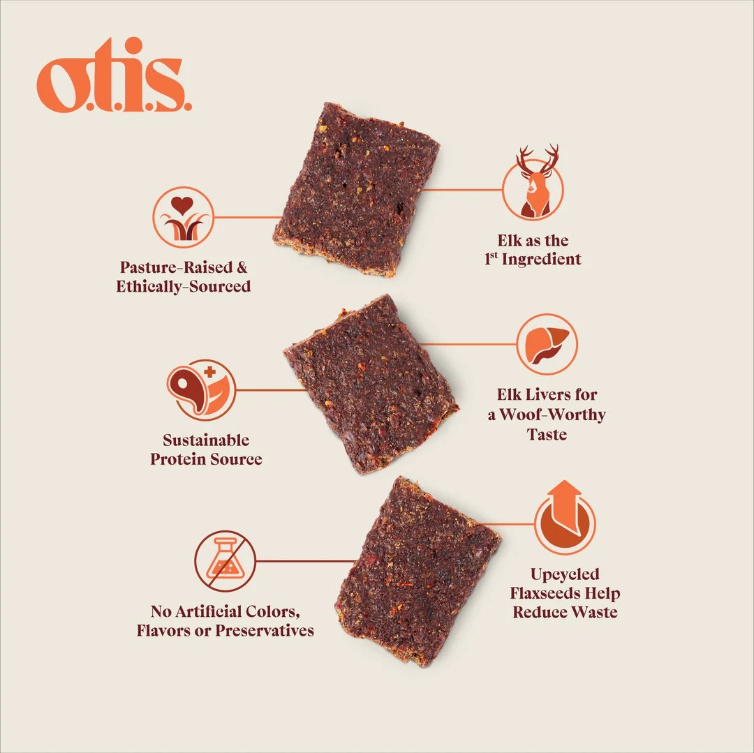 Otis - Elk Jerky Dog Treats 4oz
