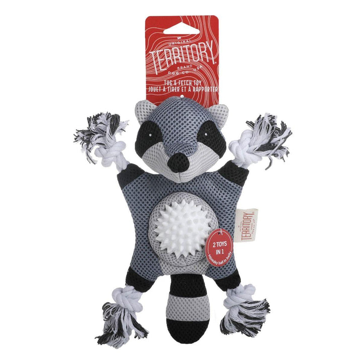 Dog Toy: Territory Raccoon 2-in-1