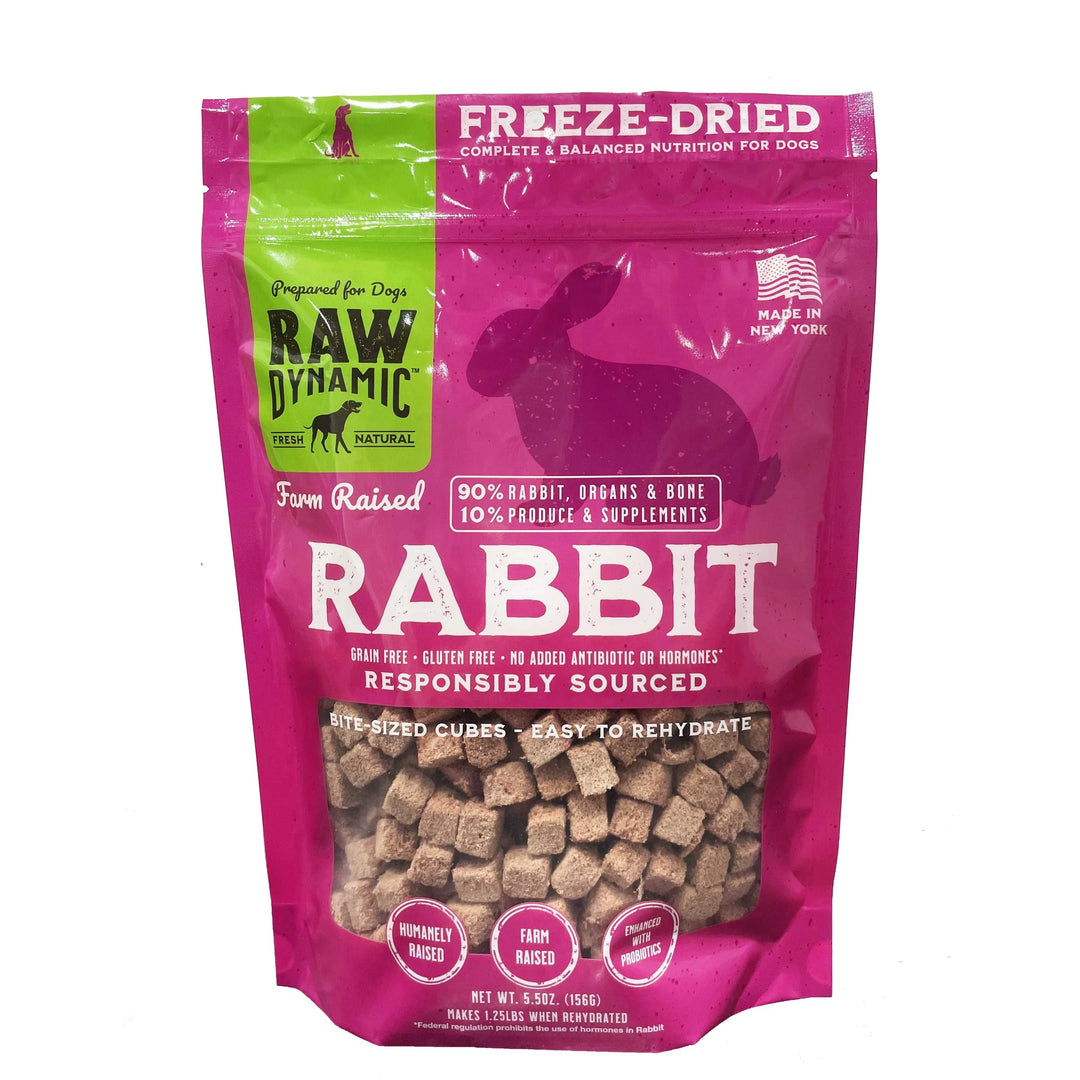 Raw Dynamic Freeze-Dried Farm-Raised Rabbit Recipe