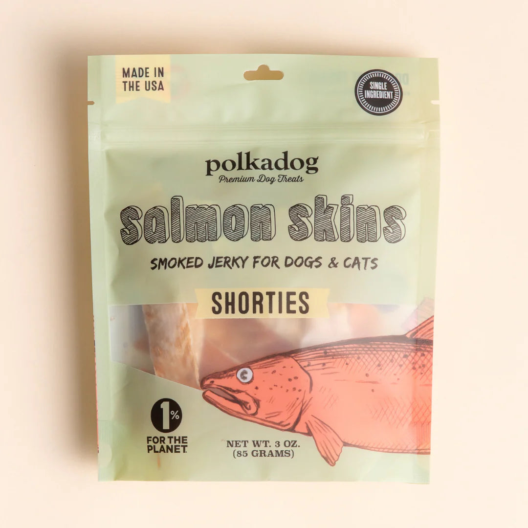 Polkadog - Salmon Skin Dog Treats 3oz