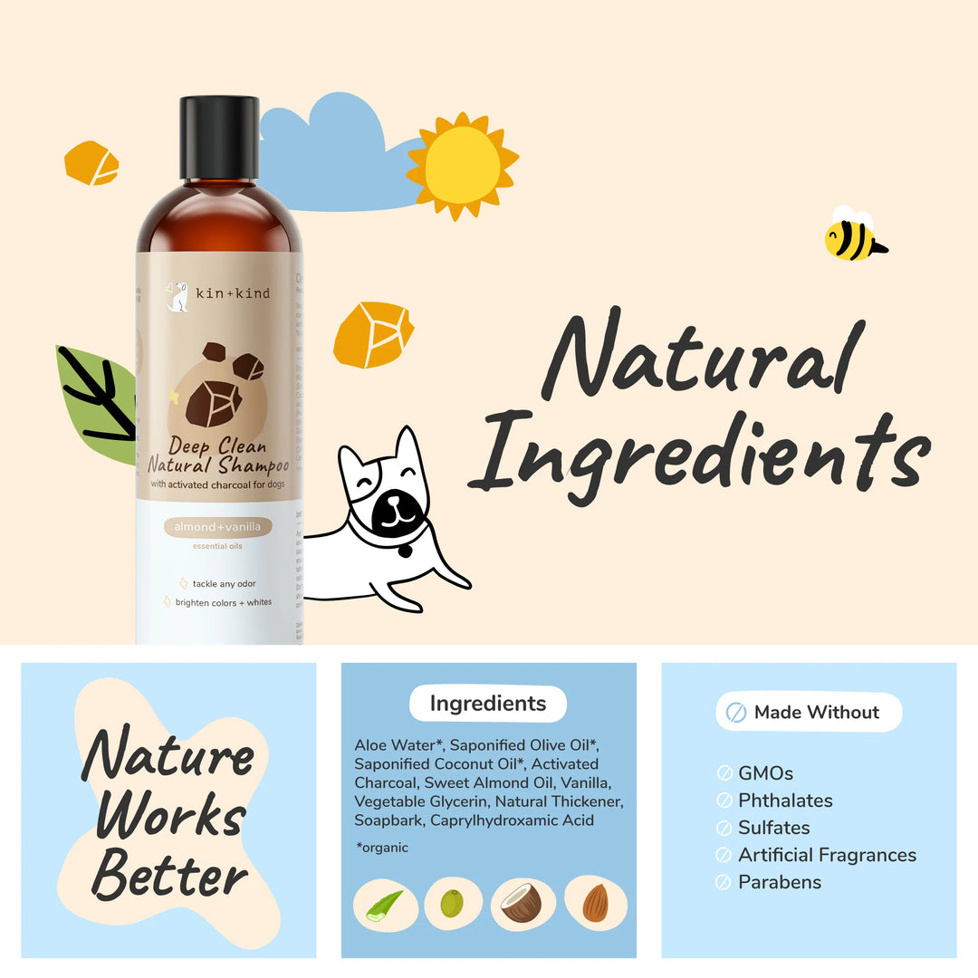 Kin+Kind - Deep Clean Shampoo (Almond Vanilla)