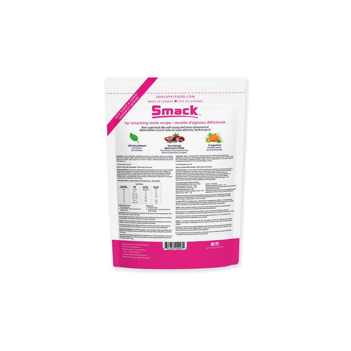 SMACK - Lip Smacking Lamb Dehydrated Raw Dog Food 5.5lb