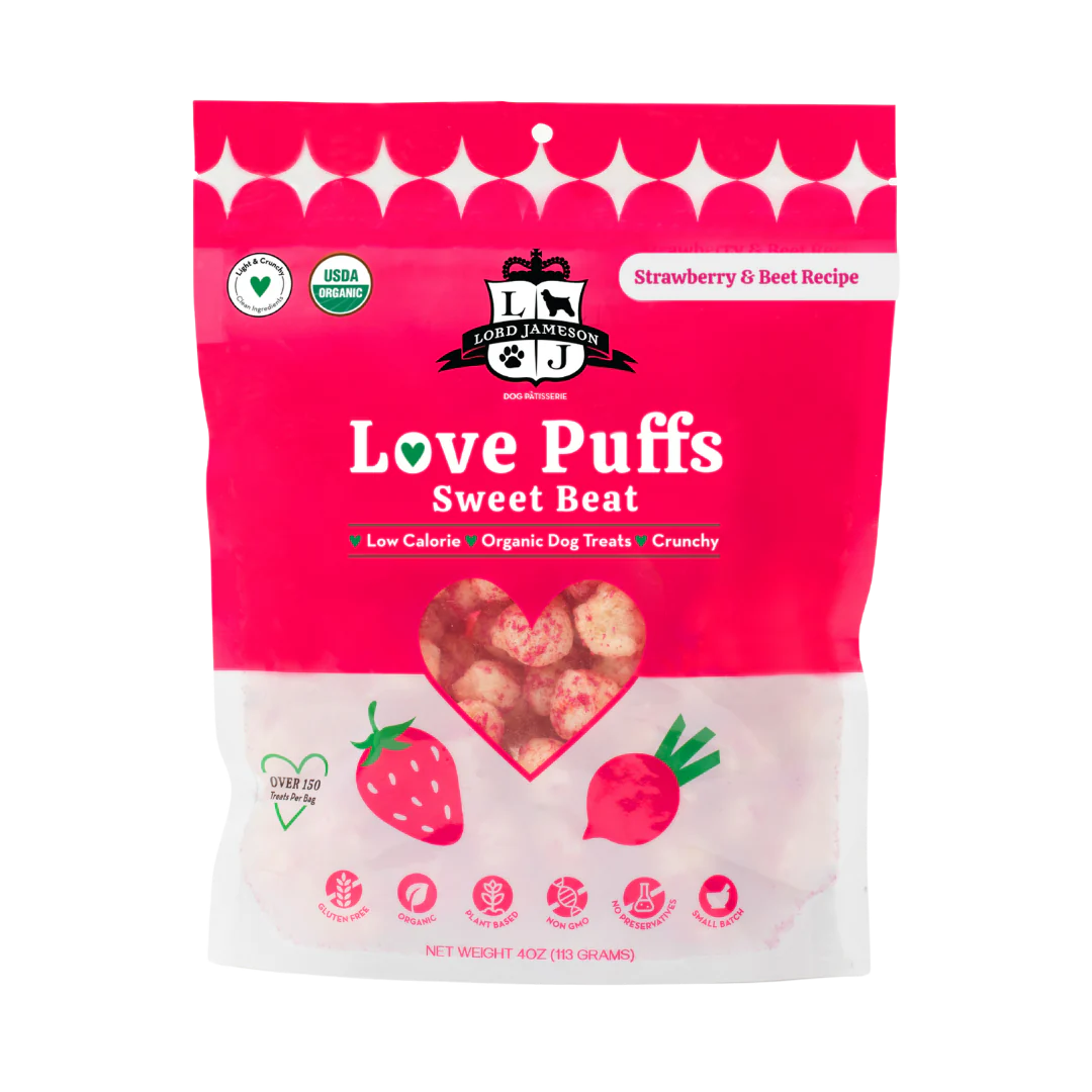 Lord Jameson - Sweet Beat Love Puffs Dog Treats 4oz