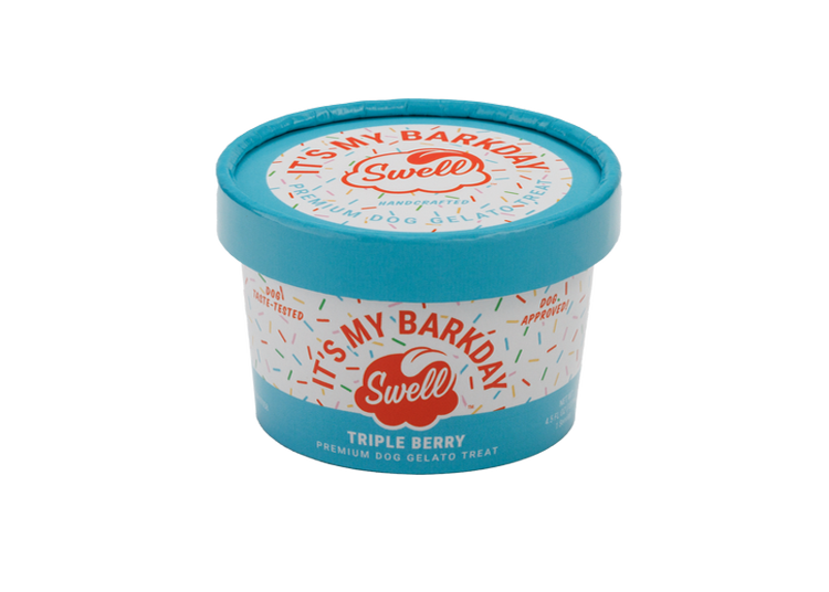 Swell Gelato for Dogs: It's My Barkday Triple Berry 4.5oz