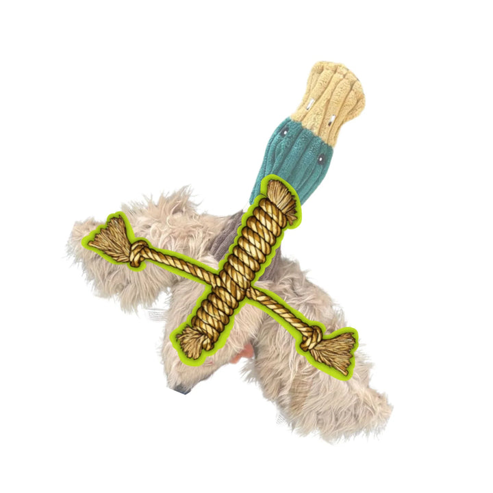 Dog Toy: Rope Duck