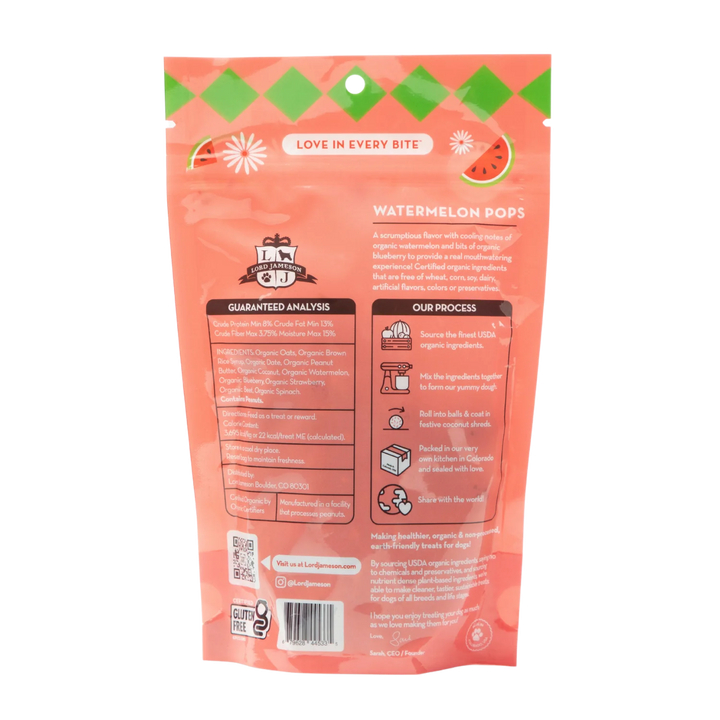 Lord Jameson - Watermelon Pops Dog Treats 6oz