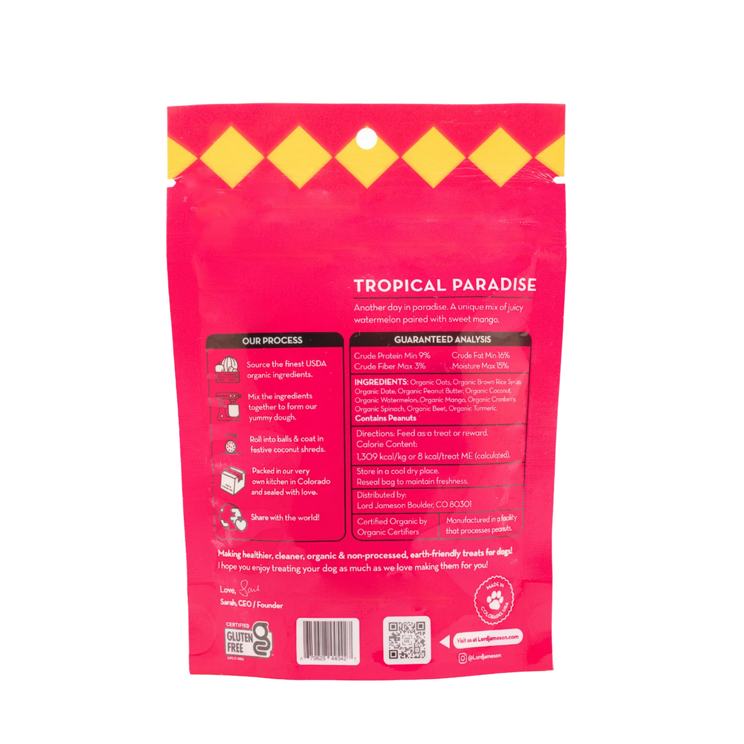 Lord Jameson - Tropical Paradise Organic Dog Treats 3oz