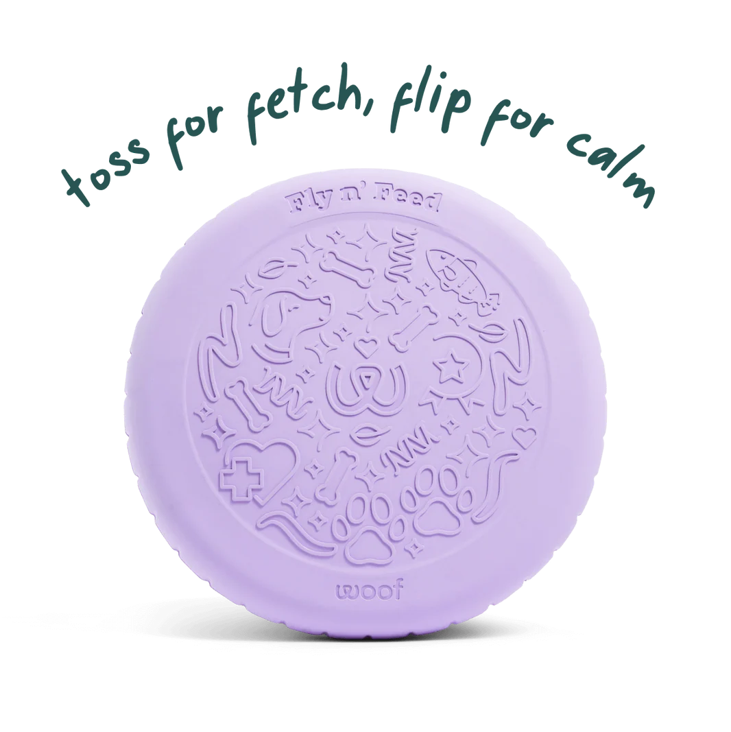 Dog Toy: Woof - Forager Fly n' Feed Frisbee Toy