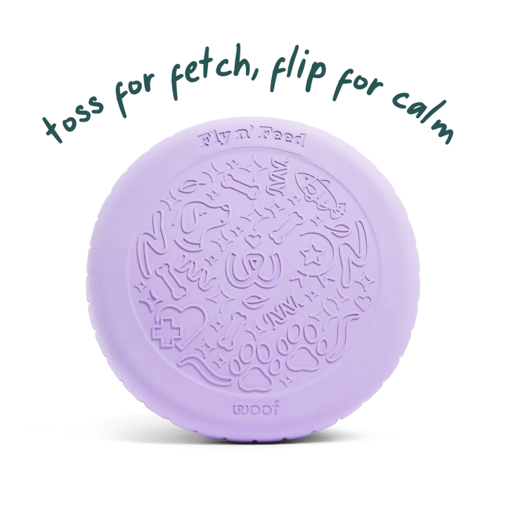 Dog Toy: Woof - Forager Fly n' Feed Frisbee Toy