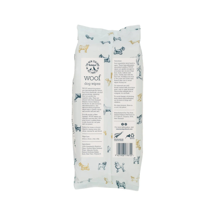 NZ Natural Pet Food - Manuka Honey Dog Wipes 80ct