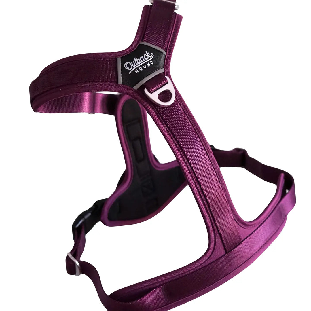 Outback Hound - Ultra Lite Comfort Harness: Plum