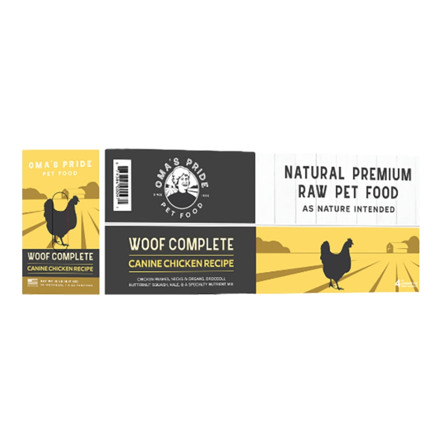 Oma's Pride Compleat: Raw Dog Food - 18lb Bulk Box (Pre-Order)